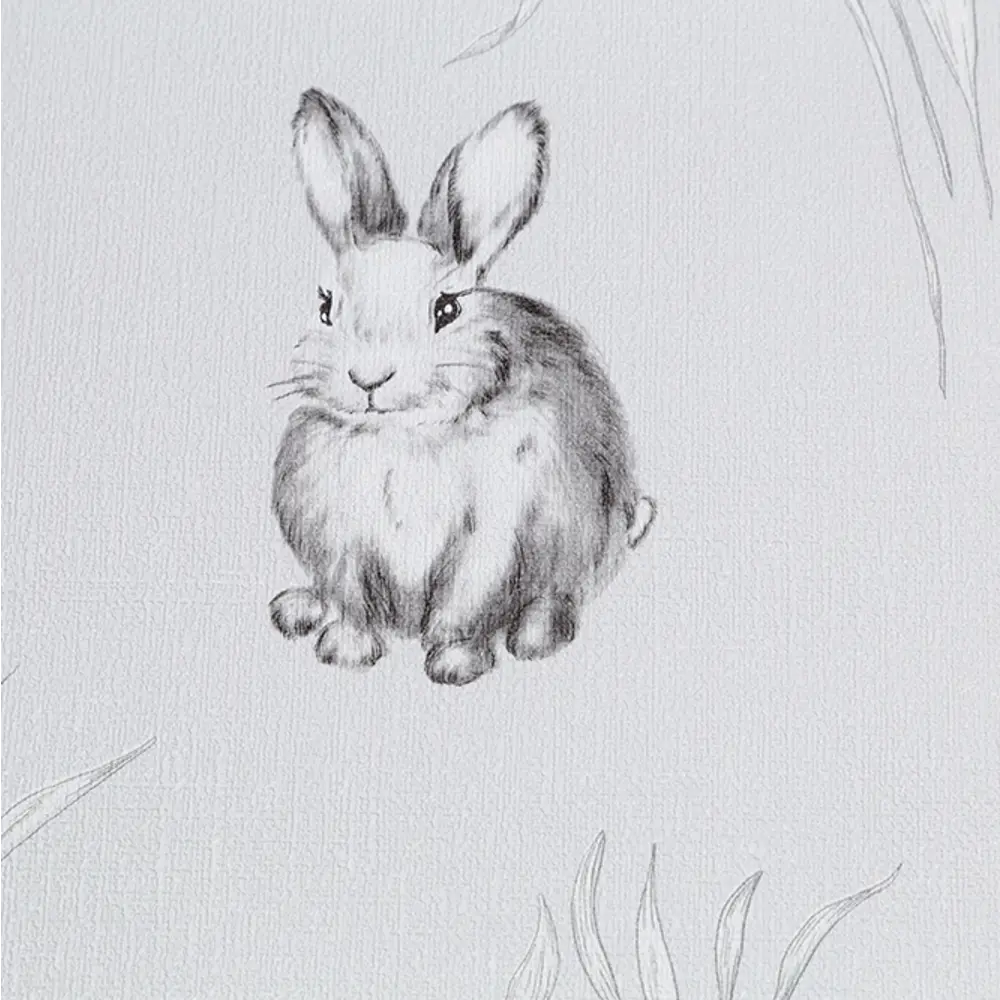 Обои флизелиновые Vog Collection Funny Bunny светло-серые 1.06 м 72059-14 STLM-2165798 - Вид №1