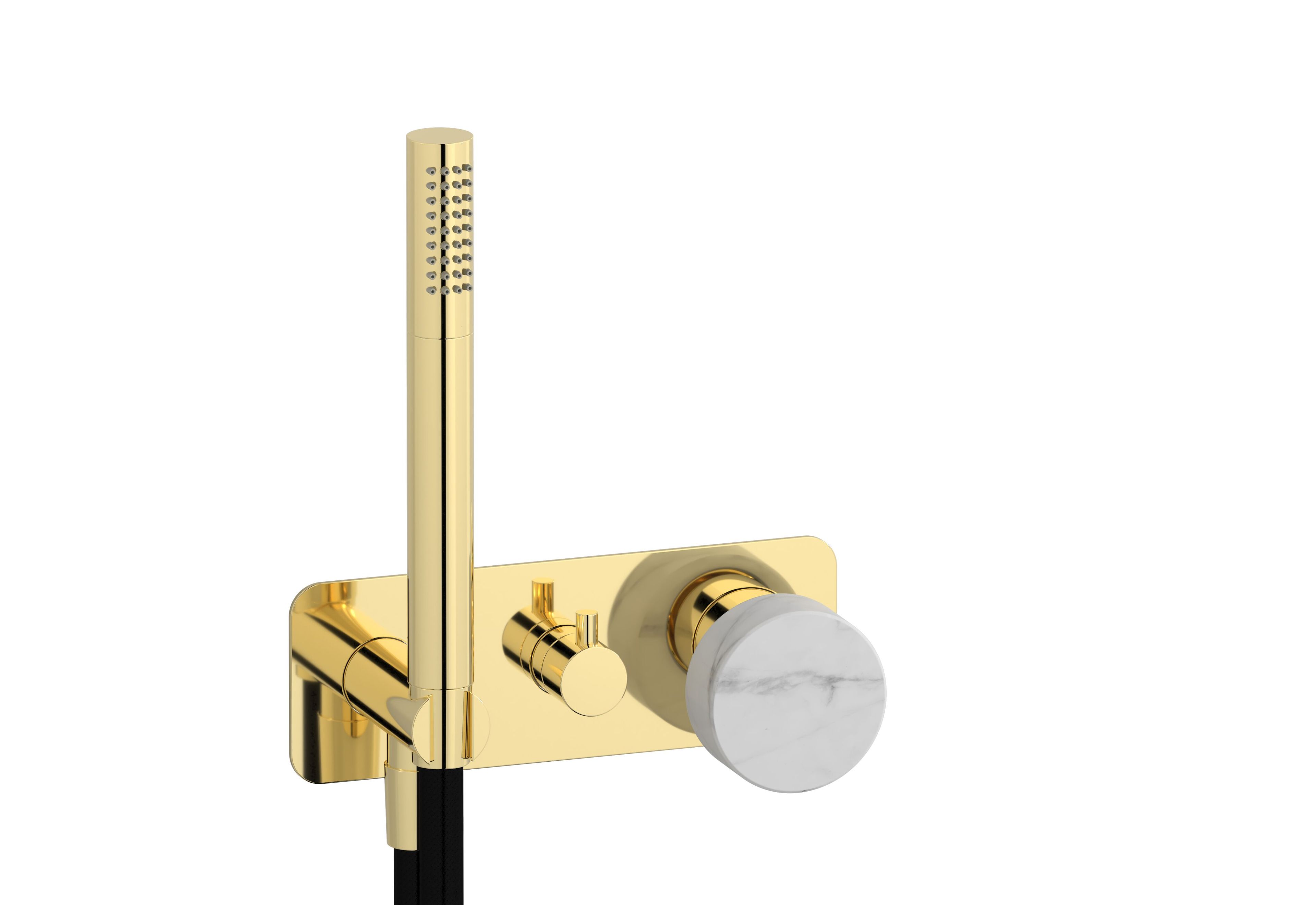 Мраморный встраиваемый смеситель для душа с ручным душем IB мрамор + мрамор Elle ARCH-00137390 - Вид №6