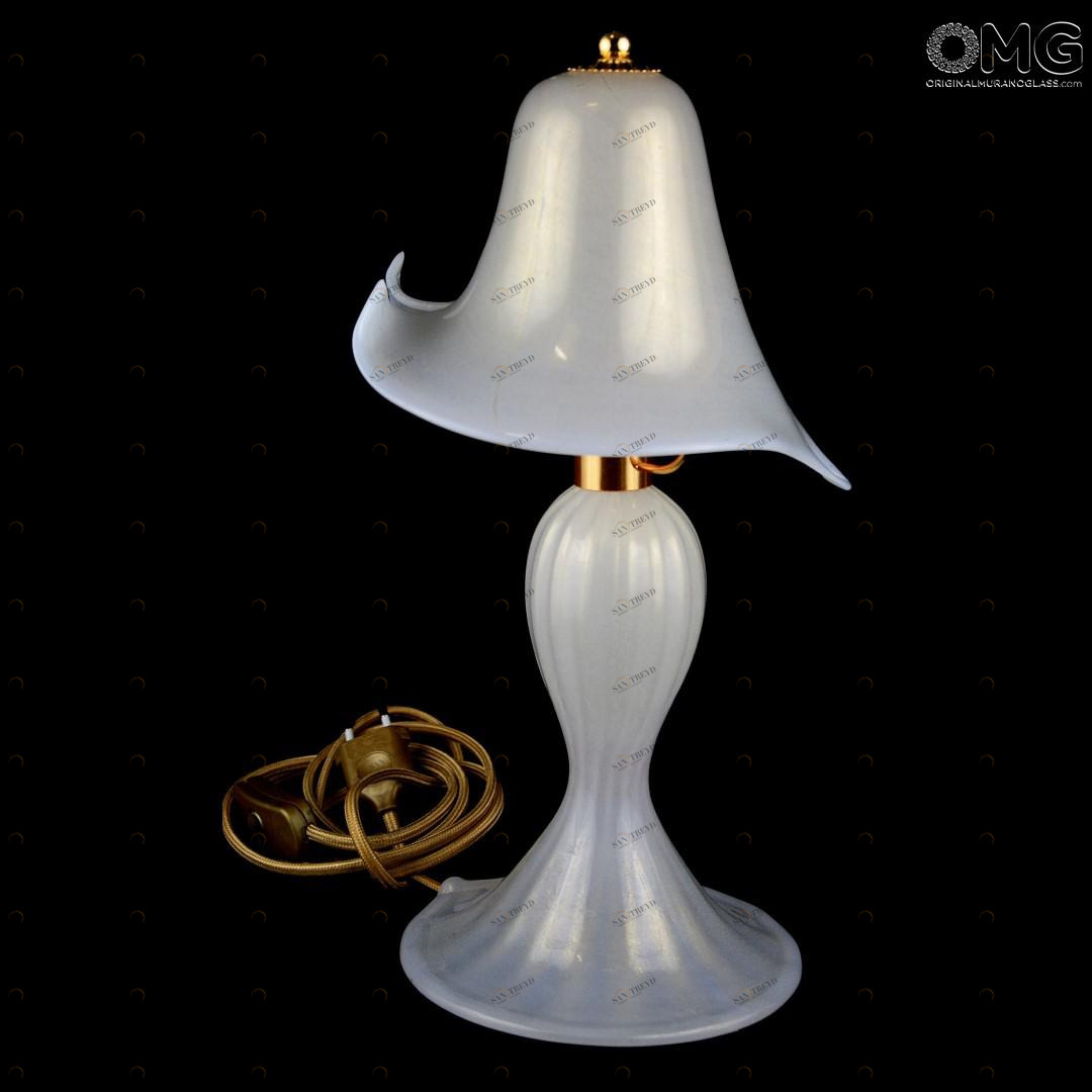 1135 ORIGINALMURANOGLASS Настольная лампа Мизурина - Акватик - муранское стекло OMG 30 см MODERNO