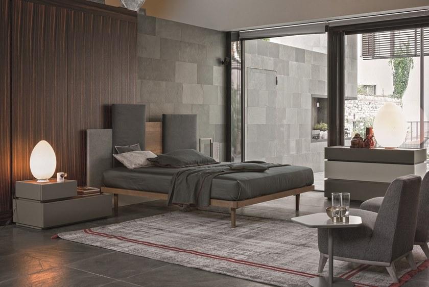 Gruppo Tomasella Двуспальная кровать из дерева с высоким изголовьем sun-id-1513223 - Вид №1