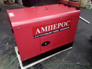 Генератор дизельный Амперос LDG7500CLE в кожухе с АВР