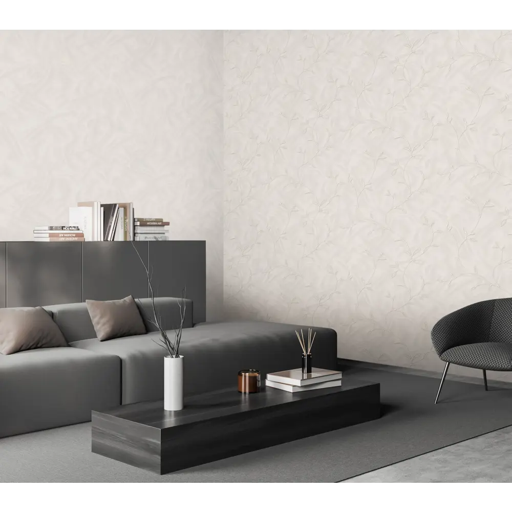 Ateliero Stella - флизелиновые обои серого цвета с текстурным рисунком 89327222 STLM-0829242 - Вид №4