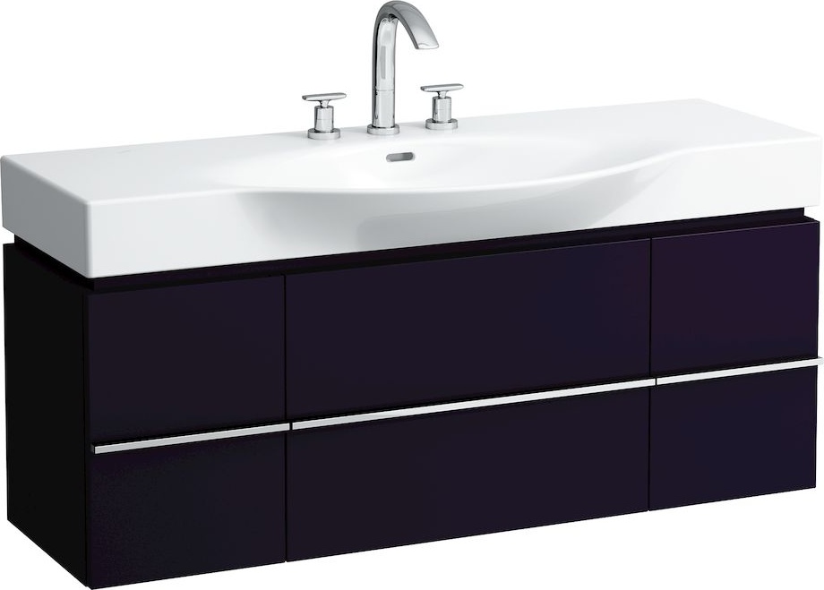 H4013020754751 Шкафчик под раковину, для раковин 811704, 812704, 2 выдвижных ящика с 2 дверцами, 2 стеклянные полки LAUFEN PRO - Вид №27