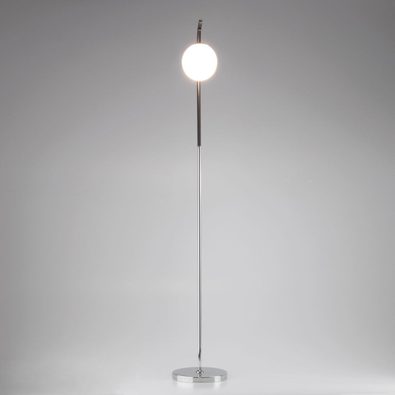 Торшер Eurosvet Globe 01038/1 хром/черный EUROSVET ФОНАРЬ 219655 Белый;хром  - Вид №1