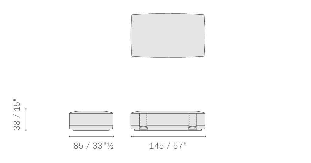 Кожаный прямоугольный пуф Poltrona Frau коллекция-мебель и аксессуары ARCH-00149334 - Вид №11