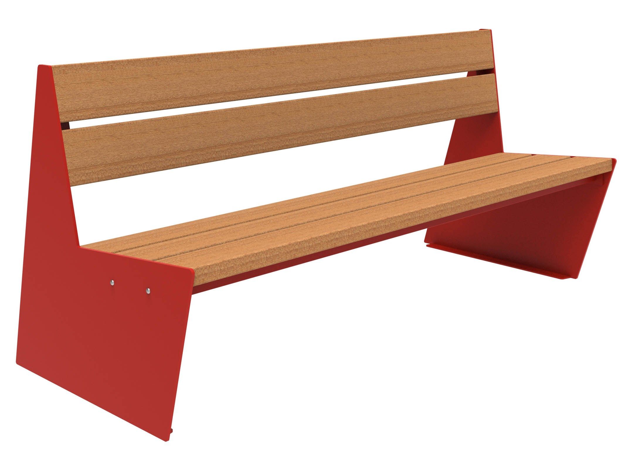 Скамья из окуме со спинкой Lazzari Sharp ARCH-00087617 - Вид №28