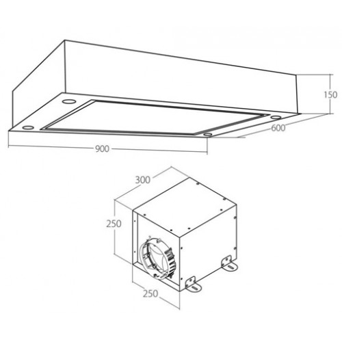 1147156 Вытяжка островная Akpo WK-9 Manado серебристый/белый STDN-0124812 - Вид №15