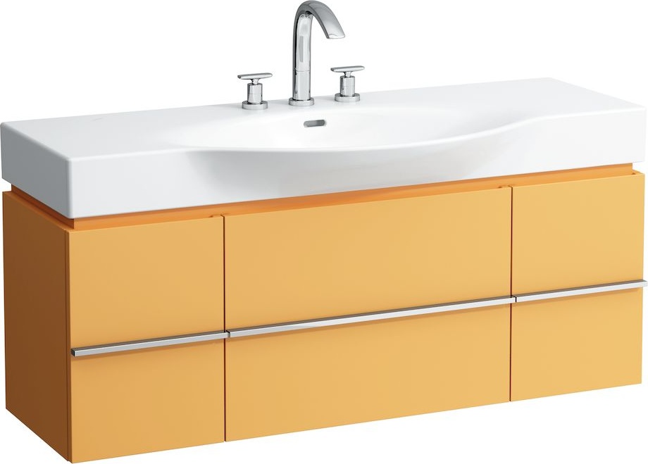 H4013020759991 Шкафчик под раковину, для раковин 811704, 812704, 2 выдвижных ящика с 2 дверцами, 2 стеклянные полки LAUFEN PRO - Вид №21