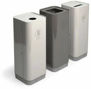 VESTRE Контейнер для мусора из оцинкованной стали для раздельного сбора мусора Forum