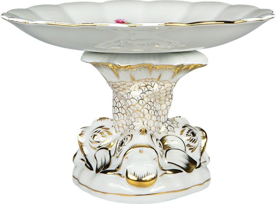 69876 Herend Блюдо малое на ножке 8,7см "Китти" Фарфор 