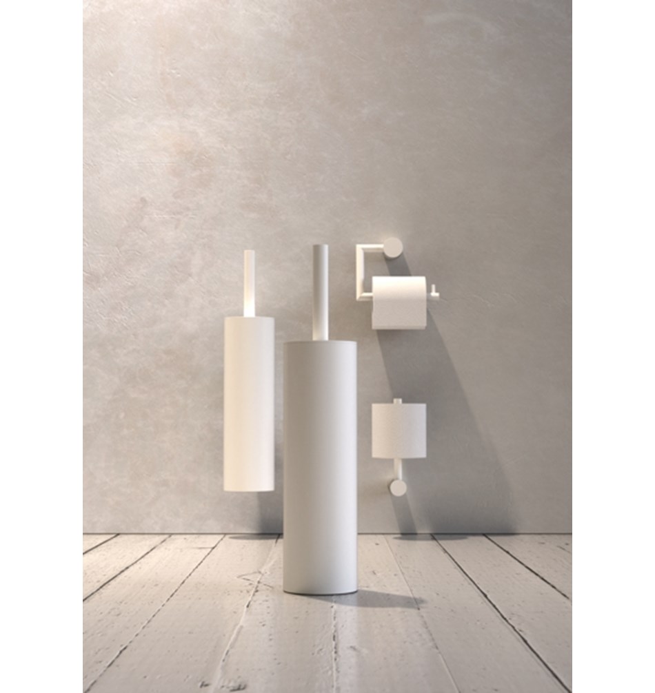 FROST Держатель туалетной бумаги 1 » белый Нержавеющая сталь Белый N1909-W  - Вид №4