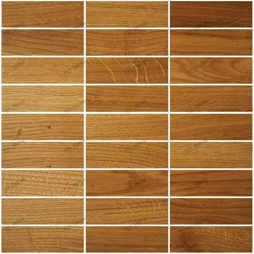 Мозаика и 3D панели из дерева Da Vinci Мозаика 9x3 018 Дуб Селект (Гладкая) 324х324 мм 1301100018