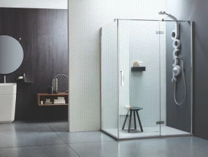 ARBLU Душевой уголок угловой с распашной дверцей Sei