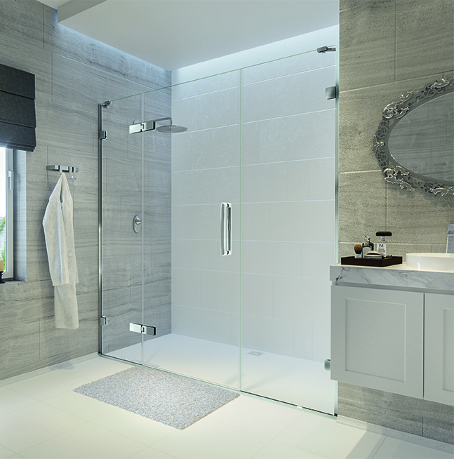 Дверь в нишу GHB1625H L или R Merlyn Arysto Хромированный 