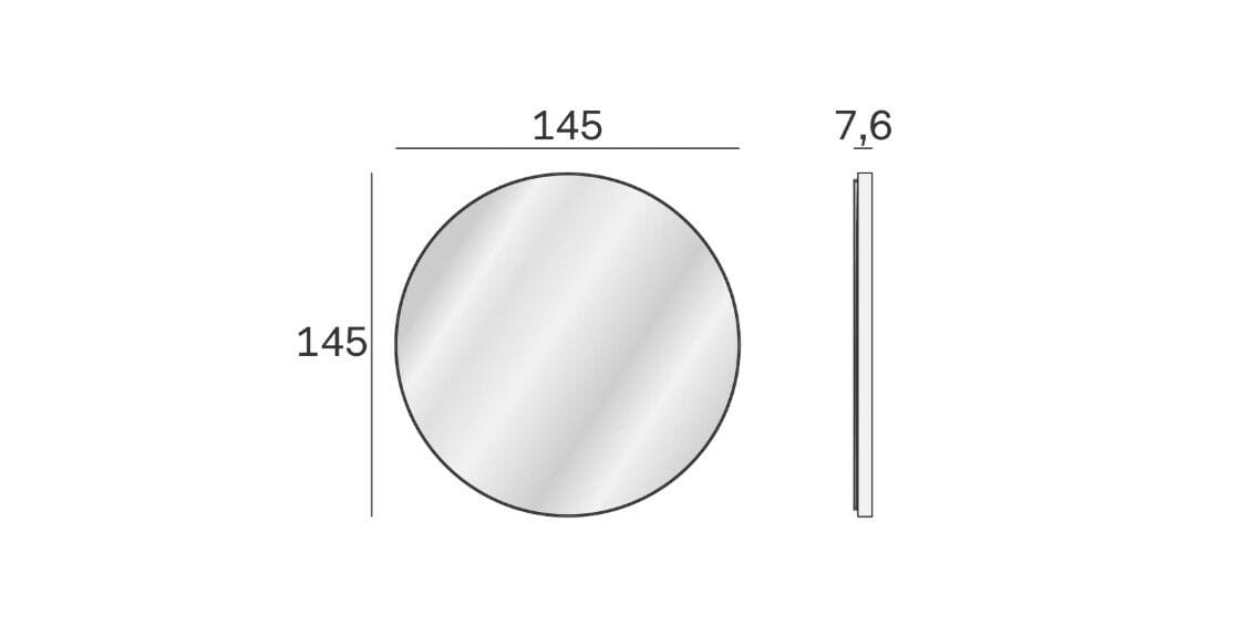 Круглое зеркало со встроенным настенным освещением Novamobili ASTRID ARCH-00081311 - Вид №3