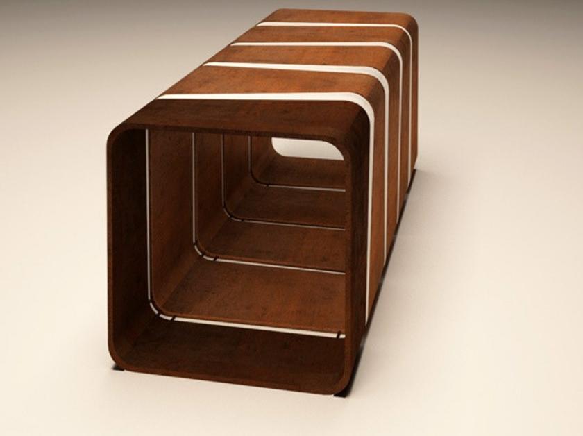 TrackDesign Скамейка Corten ™ в современном стиле  Sp0563000  - Вид №3