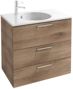 EB2532-R5-N14 Тумба под столешницу 80 см, 3 ящика, хромированная ручка JACOB DELAFON ODÉON RIVE GAUCHE