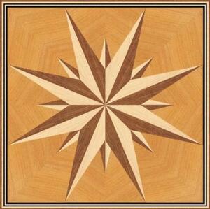 Художественный паркет Da Vinci Розетка 26-200 Дуб Селект (Гладкая) 1000х1000 мм.