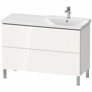 LC660308585 Тумбочка напольная L-Cube #LC6603 1220 x 481 мм Белый глянцевый лак