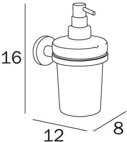 INDA® Подставка для зубных щеток в стекле One A2410a - Вид №1