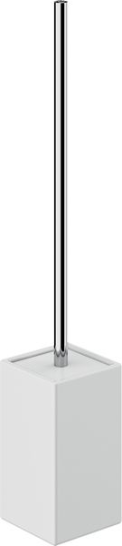 VE33(02) Gedy G-Verbena, напольный керамический ерш, цвет хром - белая керамика 