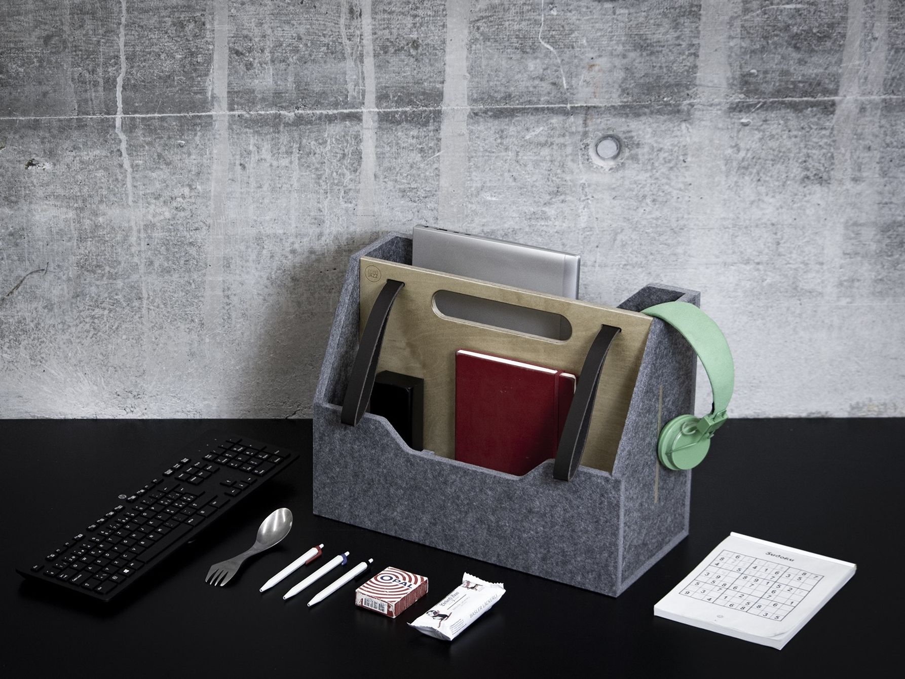 Лоток для документов из переработанного материала ECHOJAZZ ECHOCARRY ARCH-00001528 - Вид №4