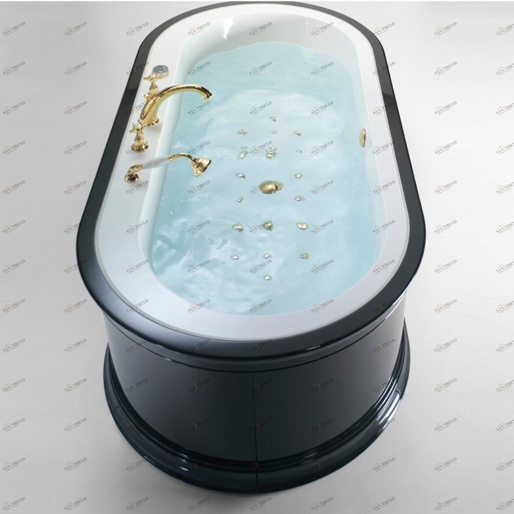 Ванна отдельно стоящая с аэромассажем Yuma Style white 200 см Karolitalia BLUBLEUYUMASTYLEBLUAIRWHITE