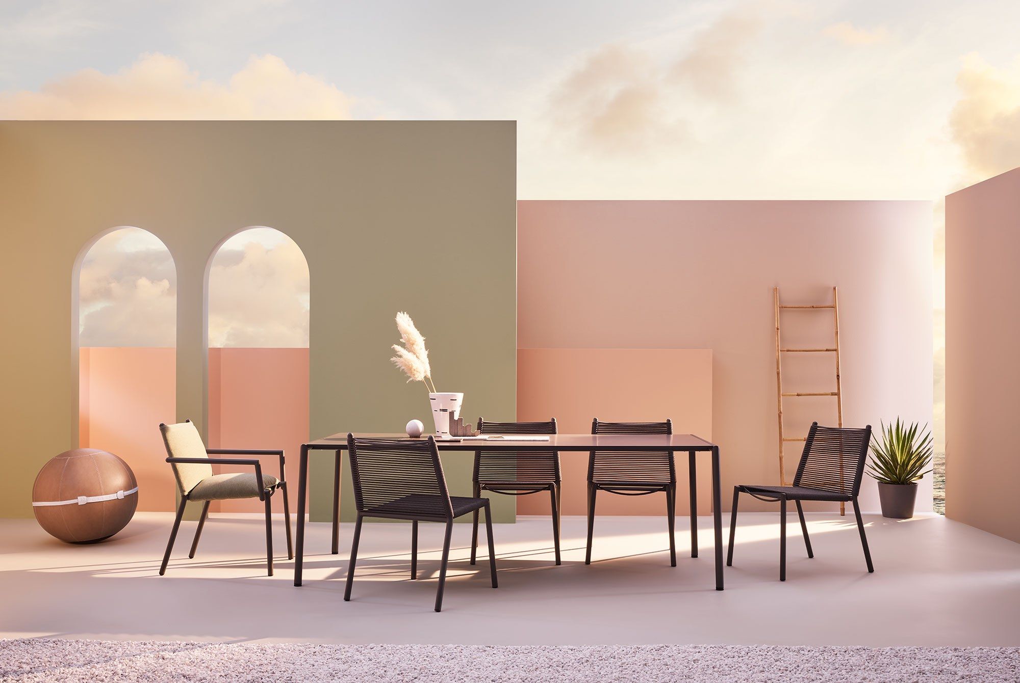 Мягкий садовый стул с подлокотниками Terraforma Eleven ARCH-00068770 - Вид №2