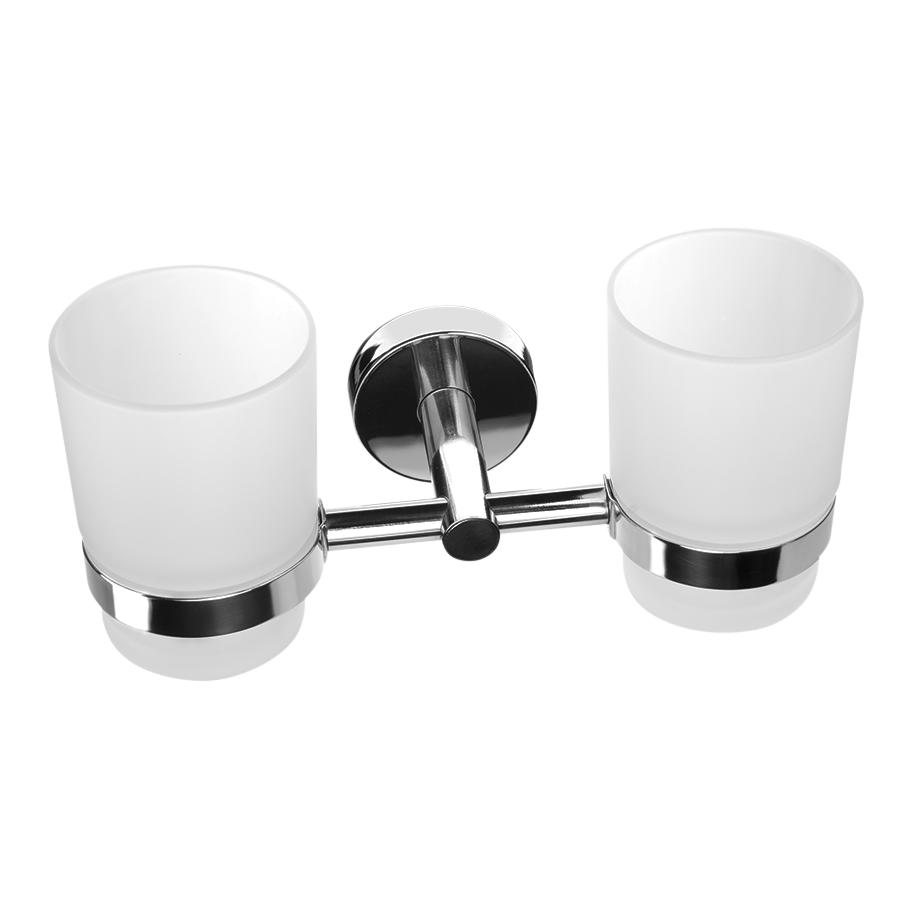62150 Нержавеющий двойной держатель со стаканами, глянцевая поверхность SANELA 