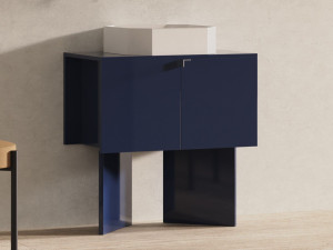 Одноместная напольная раковина с дверцами