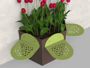 Стальной открытый плантатор / сиденье