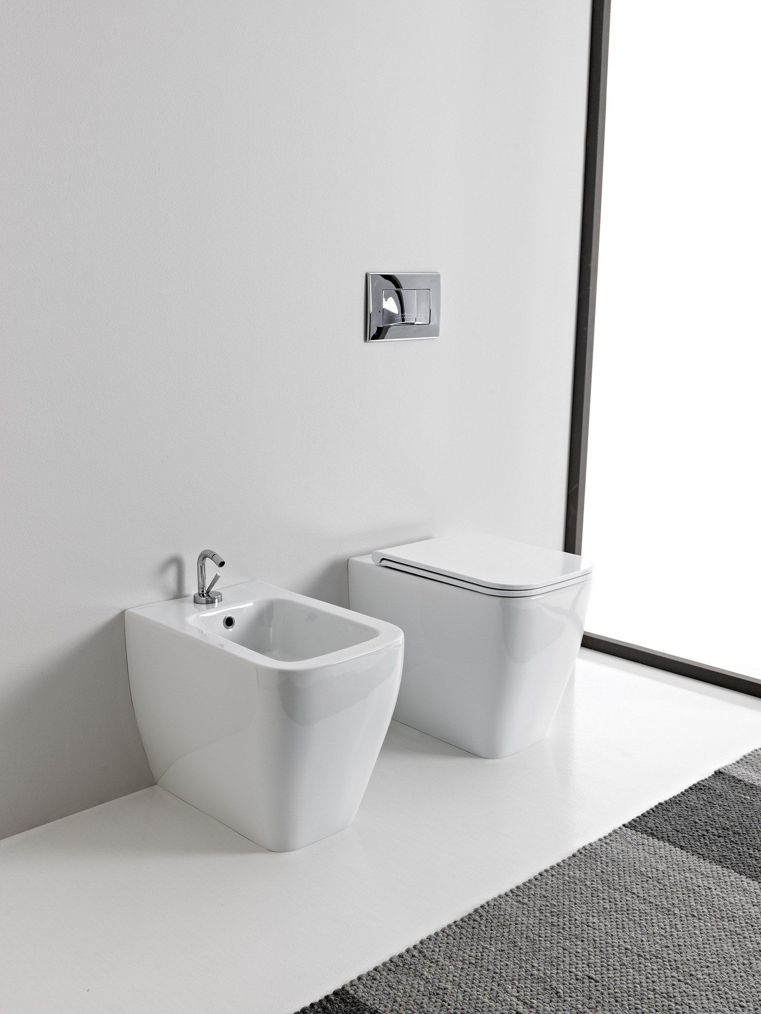 Напольное керамическое биде Scarabeo Ceramiche Теорема 2.0 ARCH-00152292 - Вид №1