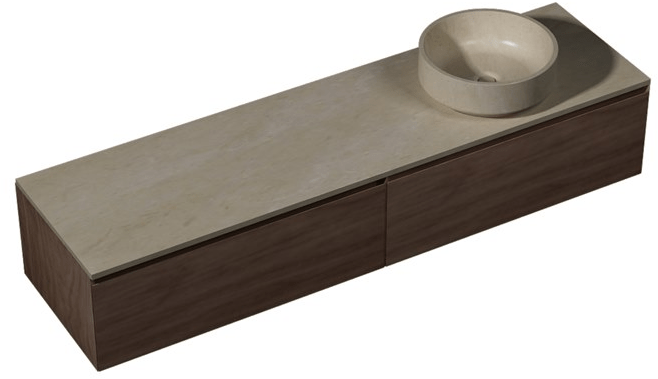 L'ANTIC COLONIAL Подвесная тумба под умывальник из натурального камня и дерева Karon sun-id-1370483 - Вид №3