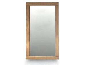 Прямоугольное зеркало из массива дерева с рамкой