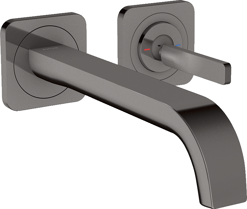 36106330 Смеситель для раковины, однорычажный, скрытого монтажа, настенный, со штыревой ручкой, изливом 221 мм и накладками AXOR CITTERIO E