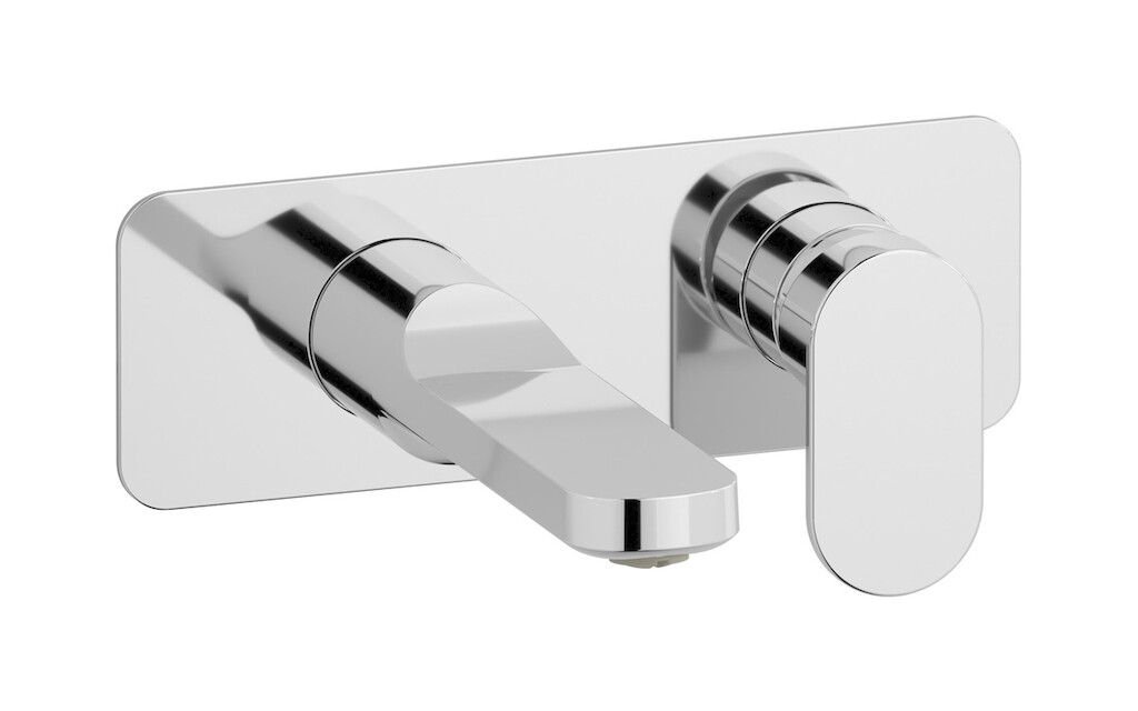 Встроенный в стену смеситель для раковины на 2 отверстия в комплекте с донным клапаном WE ARE IB id060on Chrome YesPlease