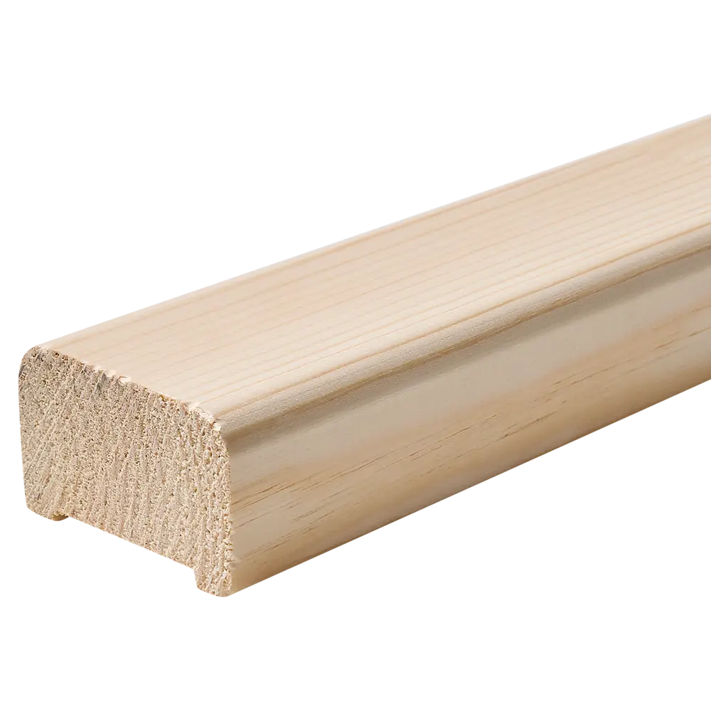 Поручень прямой сращенный хвоя сорт Прима 40 мм 40x60x3000 мм Santreyd STLM-2029916