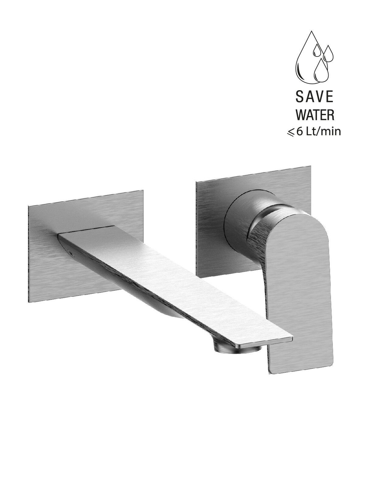 Однорычажный настенный смеситель для раковины с 2 отверстиями Rubinetterie Frattini Narciso ARCH-00016649 - Вид №2