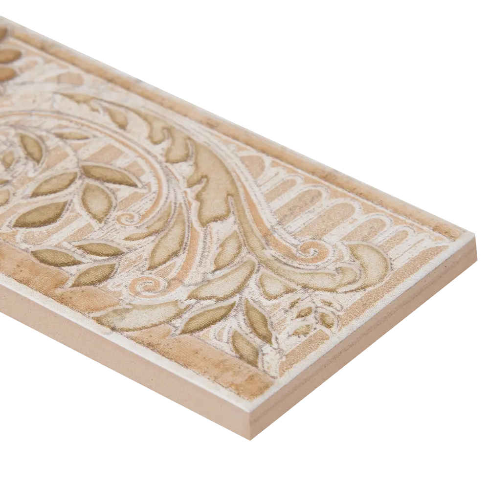 Бордюр Kerama Marazzi «Травертин-Скульптура» 20х5.7 см цвет бежевый 15058897 STLM-2146107  - Вид №1
