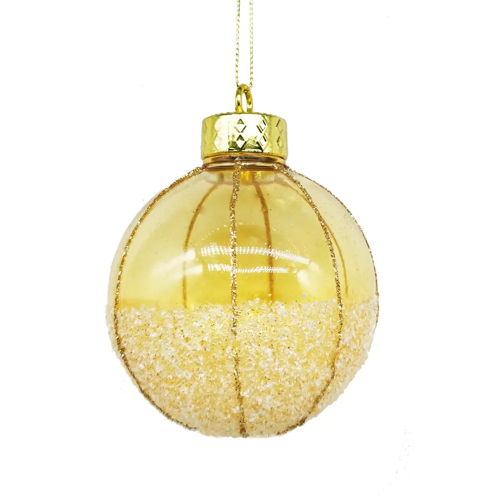 85156502 Елочный шар «Традиции» ø8 см пластик золотой STLM-0956584 Santreyd  - Вид №2