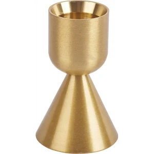 Подсвечник металл 6.5 см цвет золотой