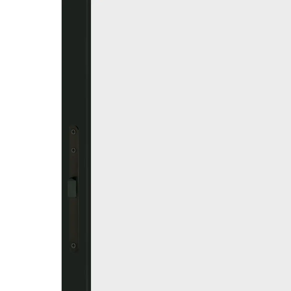 Дверь межкомнатная глухая с замком комплекте Invisible 60x210 см левая черная алюминиевая кромка цвет белый 89383042 STLM-2185968 VELLDORIS  - Вид №2