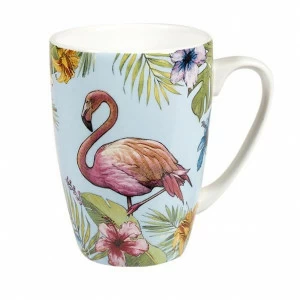 Кружка фарфоровая 275 мл голубая "Фламинго" CHURCHILL ПТИЦЫ 00-3951694 Голубой