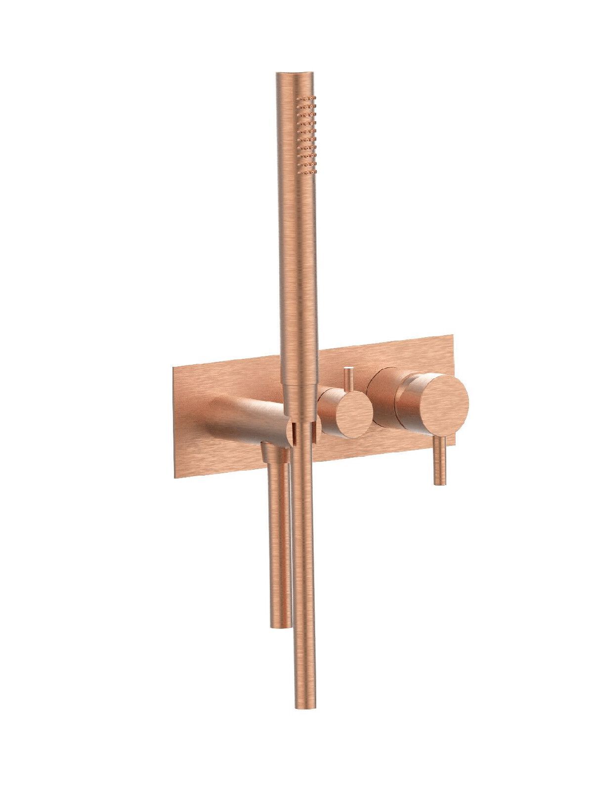 Настенный смеситель для ванны с 3 отверстиями и ручным душем Rubinetterie Frattini отдельная эстетика ARCH-00136591 - Вид №18