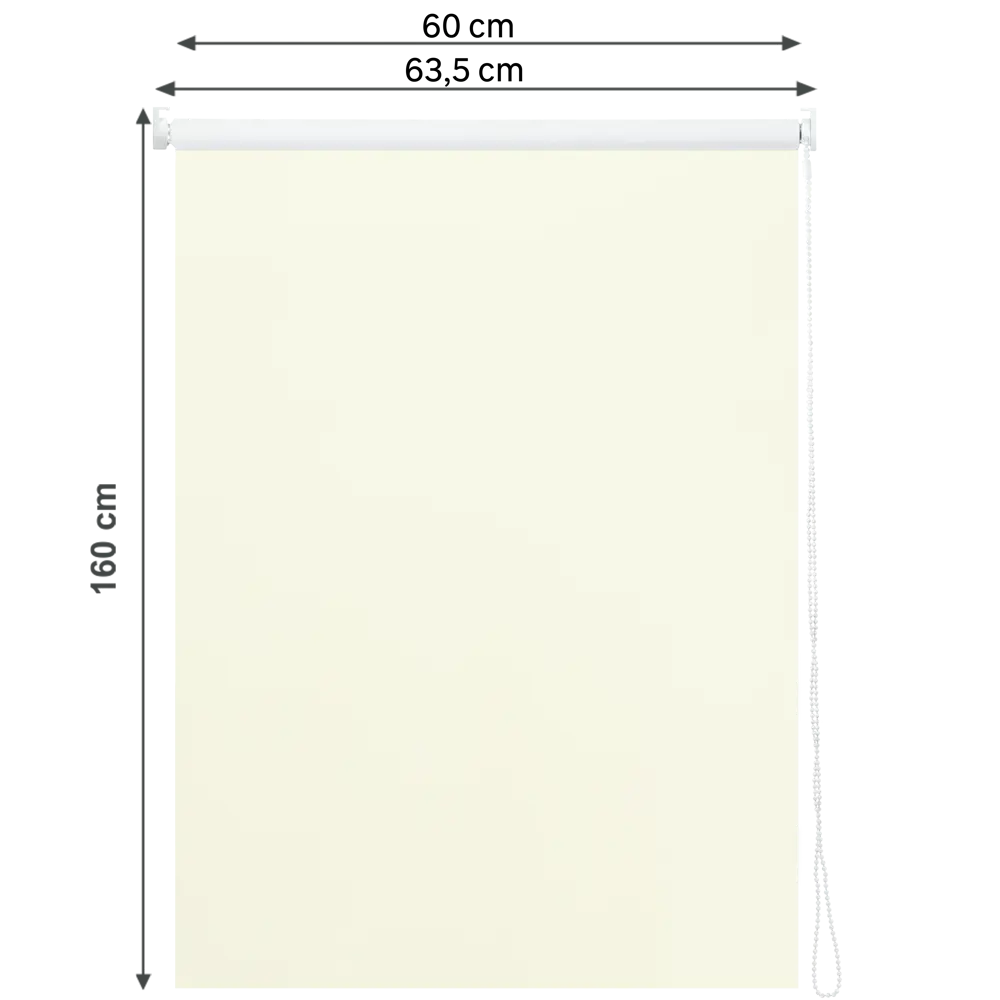 Штора рулонная блэкаут Inspire Santos 60x160 см экрю Cream 5 STLM-2073545 - Вид №1