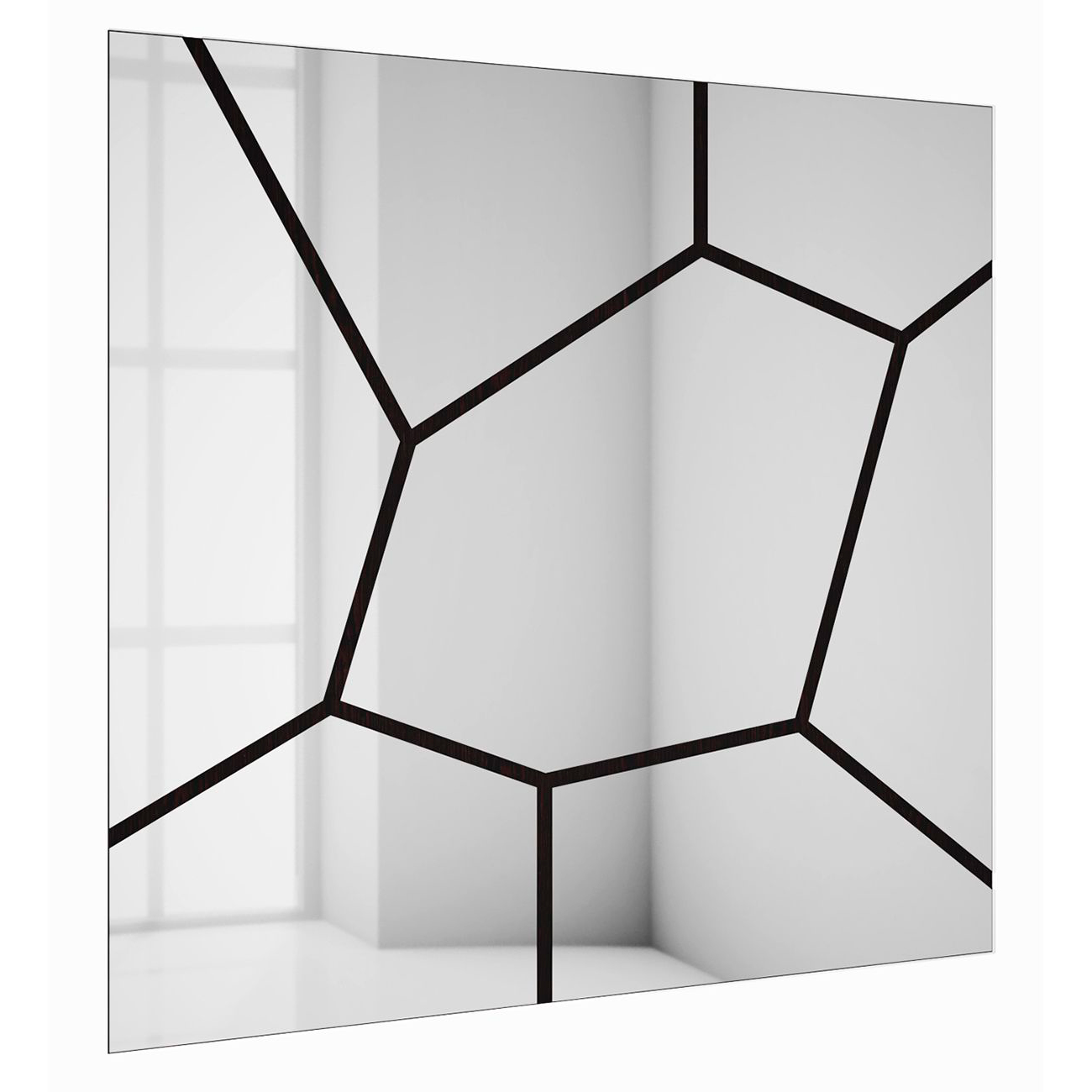 Зеркало большое квадратное черное "Слоу-1" GRAUM ДИЗАЙНЕРСКИЕ 304103 Черный  - Вид №5