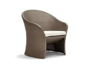 Садовый стул из смолы с подлокотниками