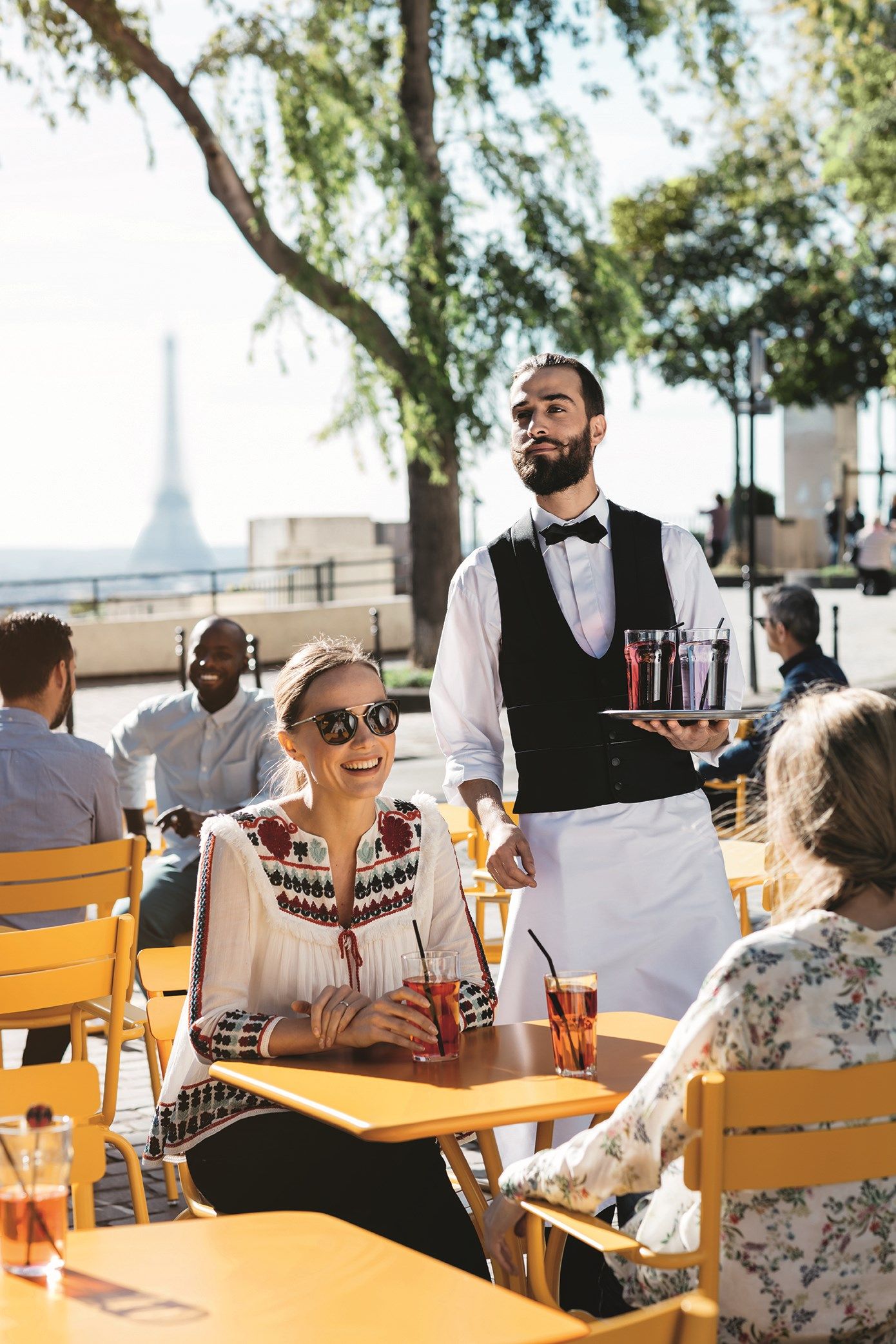 Алюминиевый штабелируемый садовый стул с подлокотниками Fermob Luxembourg ARCH-00123165 - Вид №12