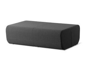 Прямоугольный пуф из ткани