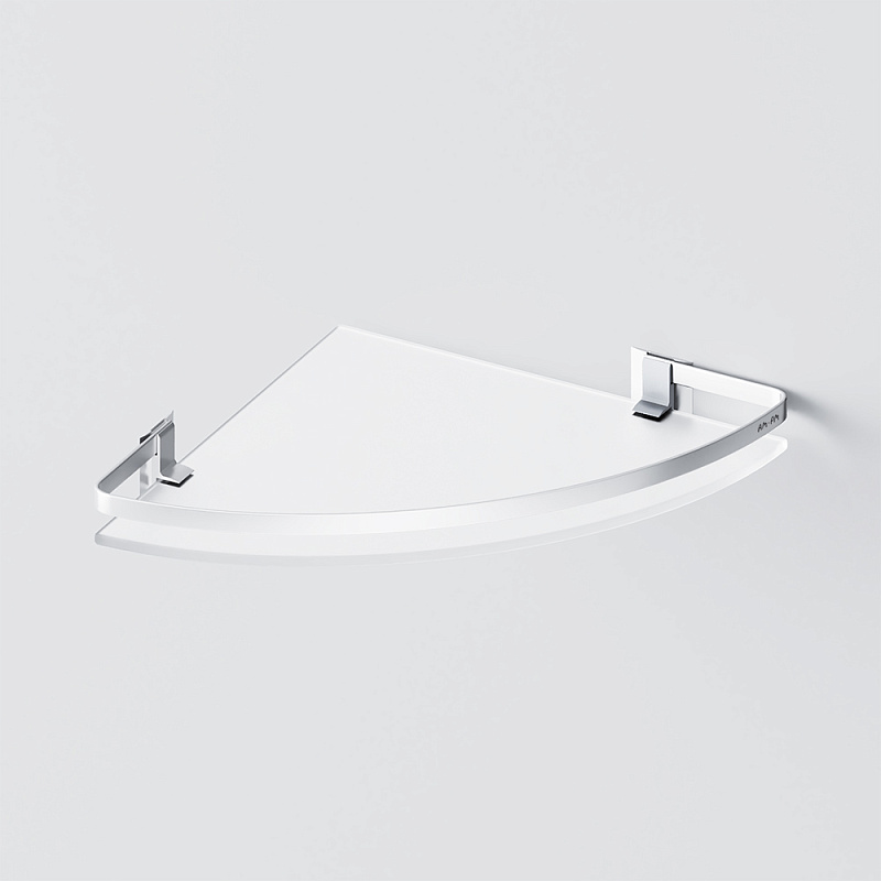 A7456100 Полка угловая стеклянная алюминий AM.PM Sense L  - Вид №3